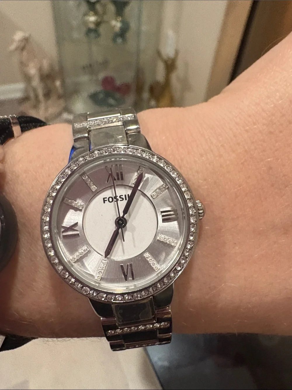 Fossil Women Silver Stainless Steel Analog Wrist Watch